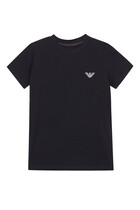 Embroidered Eagle Logo T-Shirt